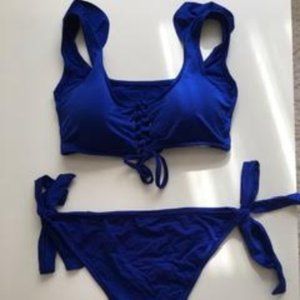 Blue Tie Bikini